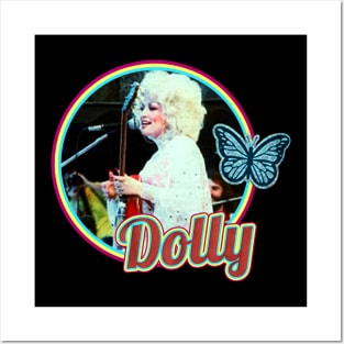 Retro dolly parton Posters and Art